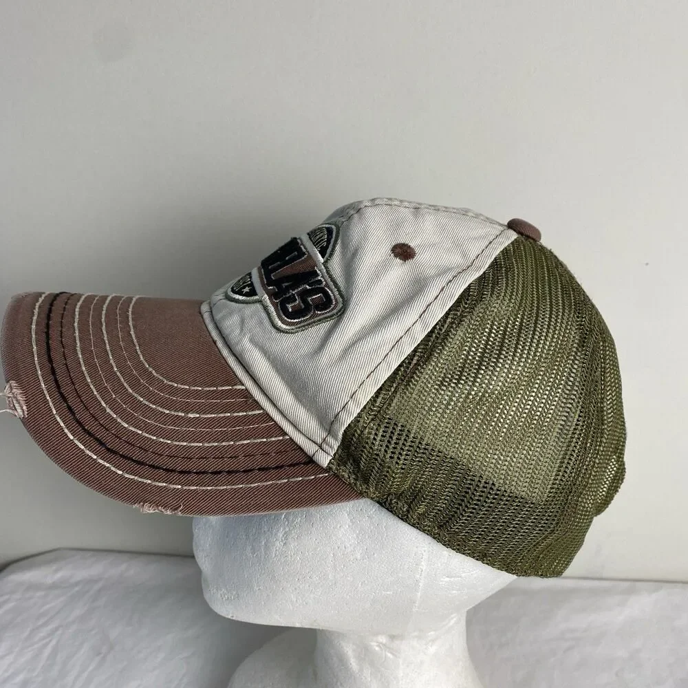 Cabela's hat cap mens Embroidered adjustable mesh back brown tan green outdoors